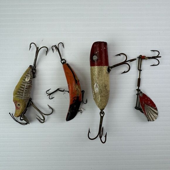 Vintage Fishing Lure Lot Of 4 - Picture 9 of 11